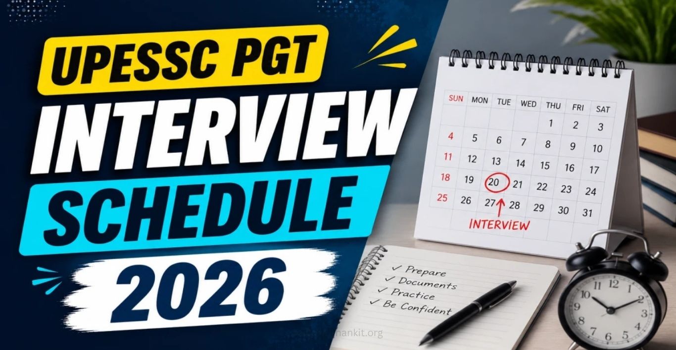UP PGT Interview Schedule 2026 Released Check Dates Here