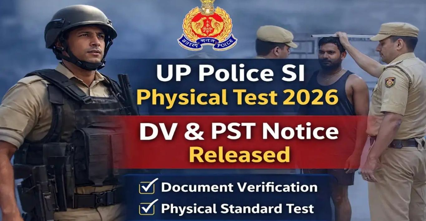 UP Police SI DVPST Admit Card 2026 Download Link & Details