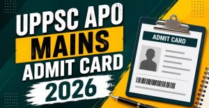 UPPSC APO Mains Admit Card 2026 Released Download Now