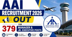 AAI Junior Executive & Manager Recruitment 2026 Apply Online