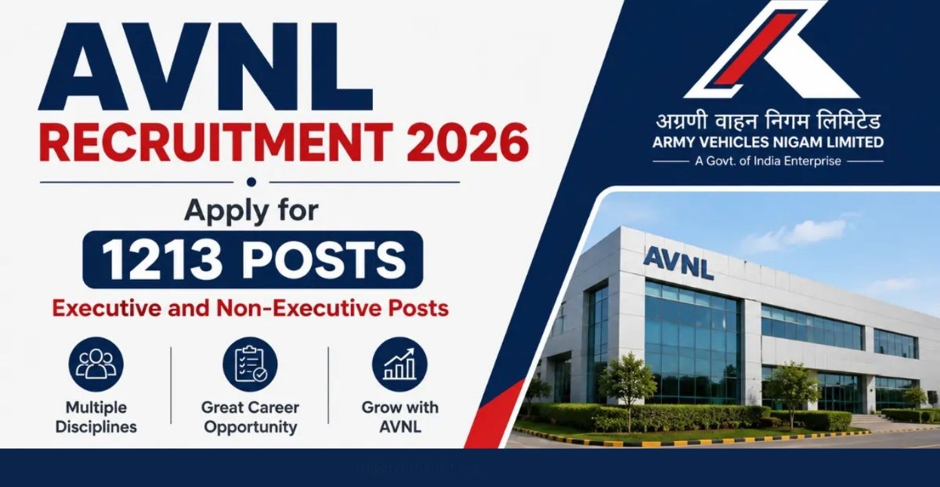 AVNL Recruitment 2026 Apply Online for 1213 Vacancies
