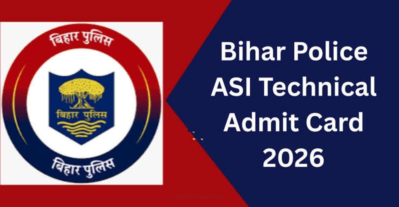 Bihar Police ASI Technical Admit Card 2026