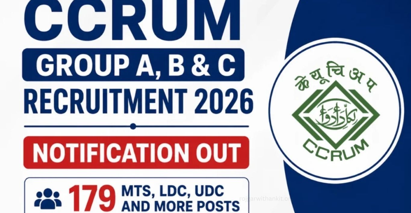 CCRUM Recruitment 2026 Apply Online for 179 Posts