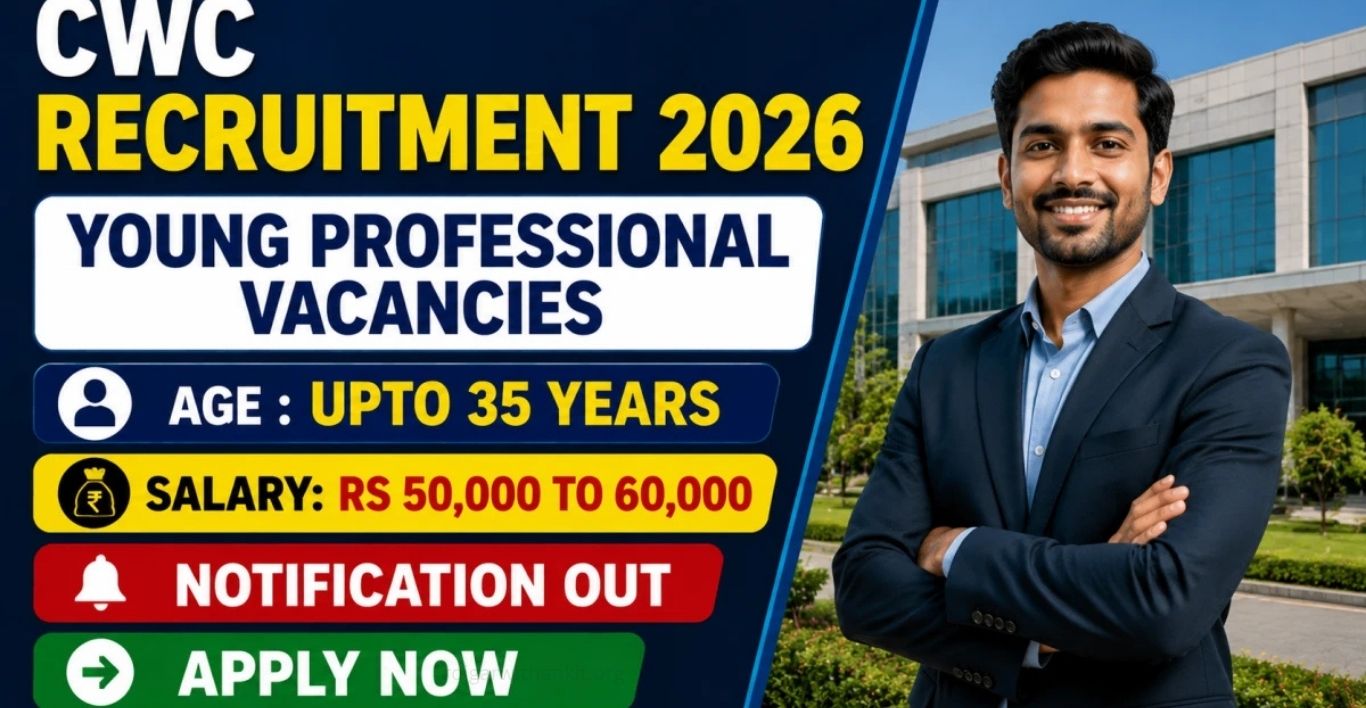 CWC Young Professional Recruitment 2026 Apply Online for 6 Posts