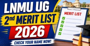 LNMU UG 2nd Merit List 2026-30 Released for BA, BSc, BCom