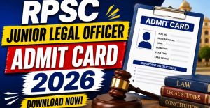 RPSC JLO Admit Card 2026 Released Download Hall Ticket for 12 Posts