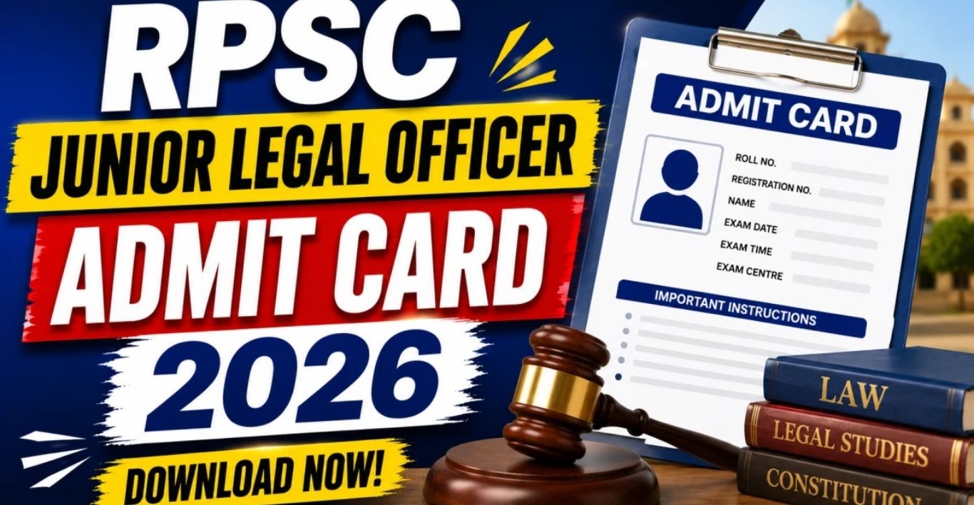 RPSC JLO Admit Card 2026 Released Download Hall Ticket for 12 Posts