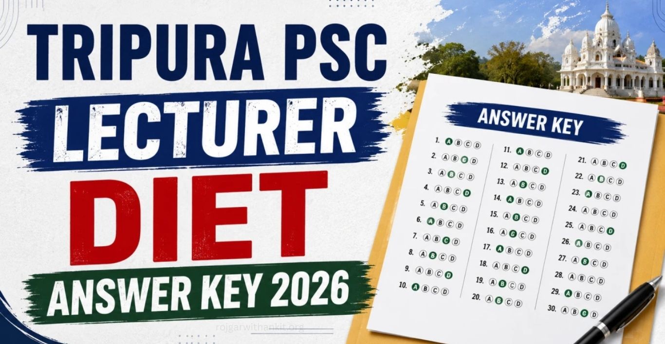 Tripura PSC Lecturer DIET Answer Key 2026 Download PDF