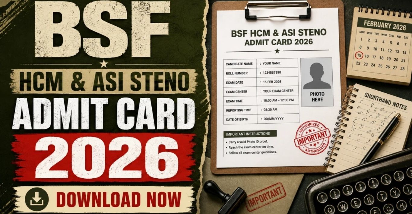 BSF HCM ASI Admit Card 2026 Out