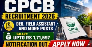 CPCB Recruitment 2026 Apply Online for 51 DEO & Other Posts