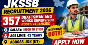 JKSSB Recruitment 2026 Apply Online for 357 Posts