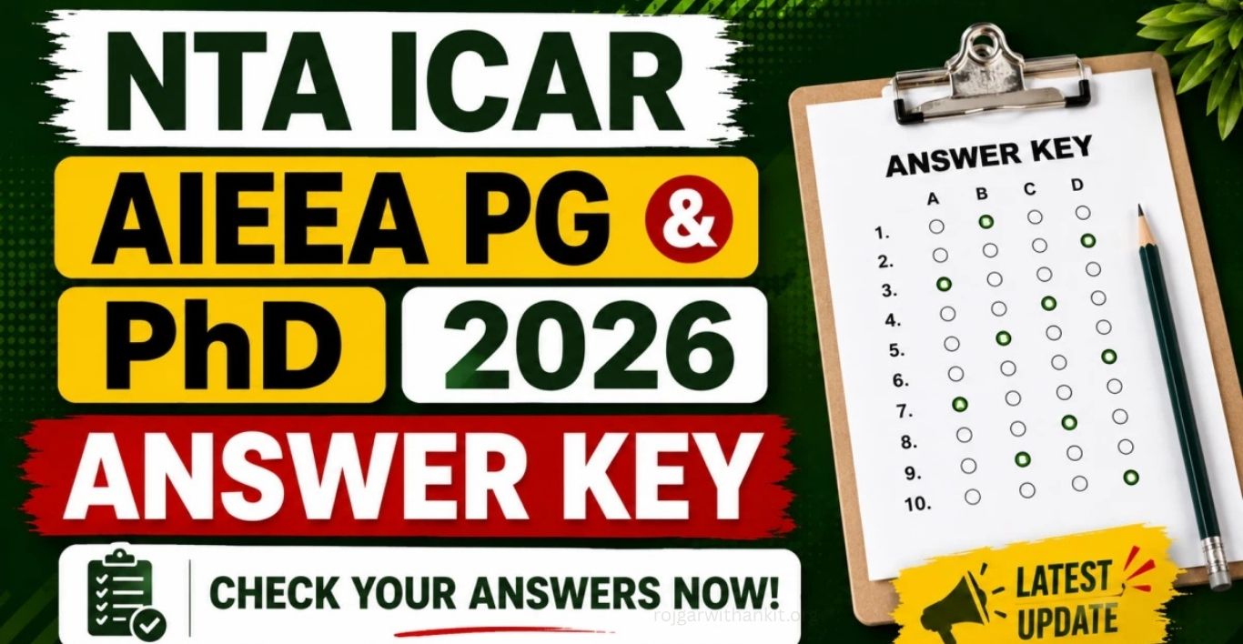 NTA ICAR Answer Key 2026 Download & Objection