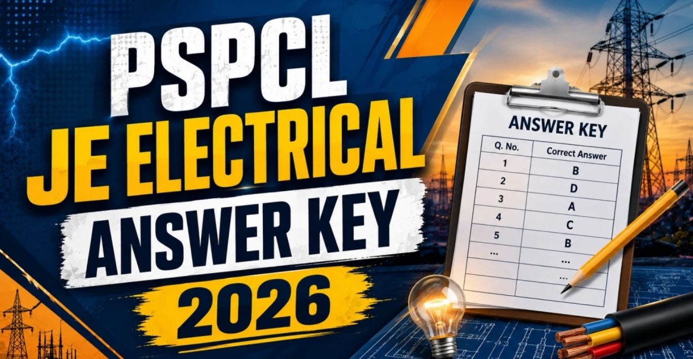 PSPCL JE Electrical Answer Key 2026 Check Response Sheet & Marks Calculation