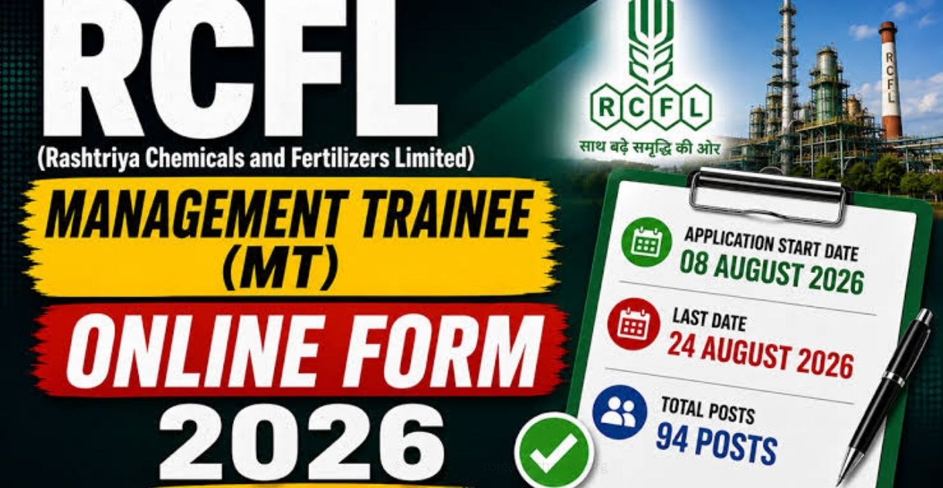 RCFL MT Recruitment 2026 Apply Online for 94 Posts