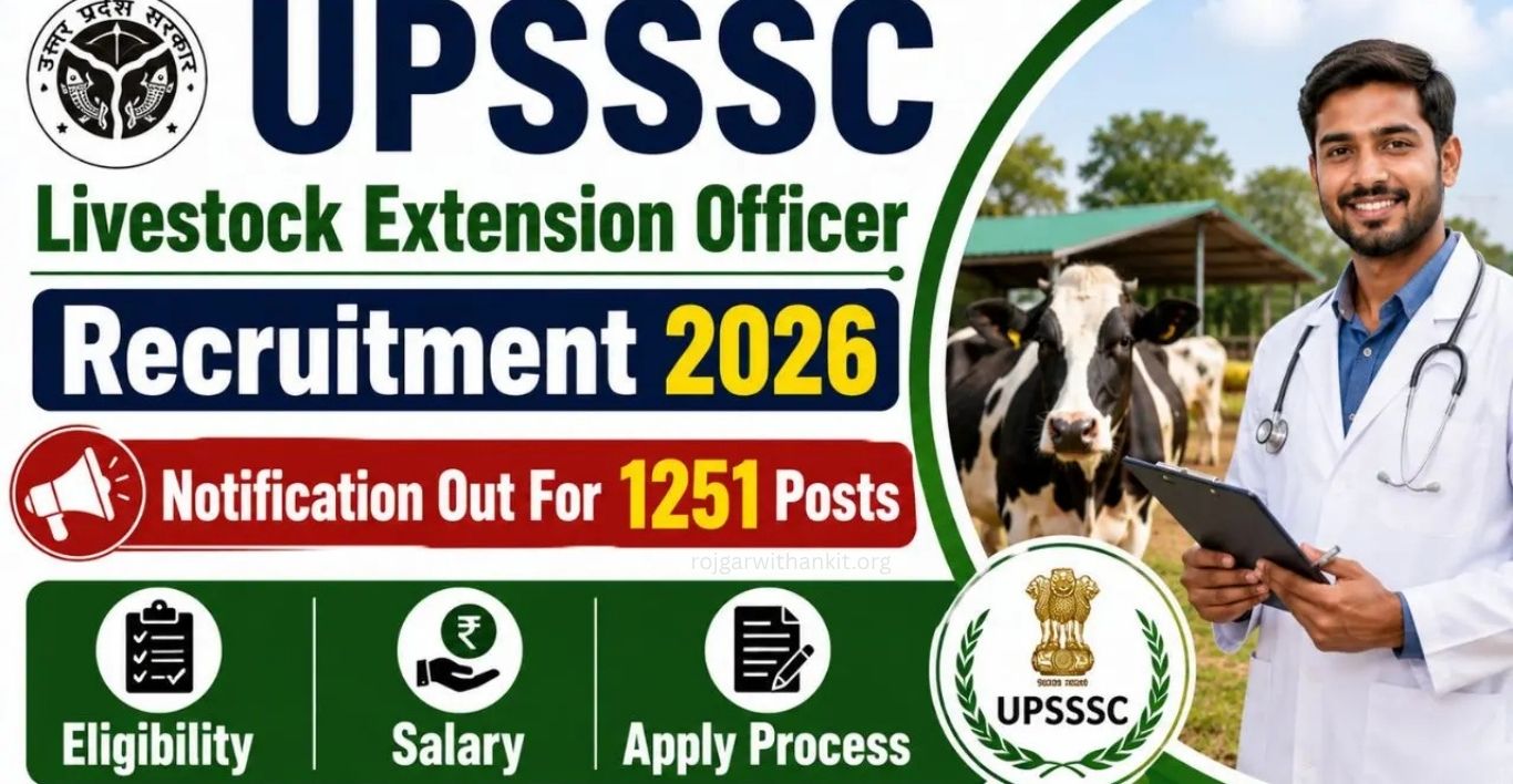 UPSSSC LEO Recruitment 2026 1251 Posts, Eligibility & Apply Online