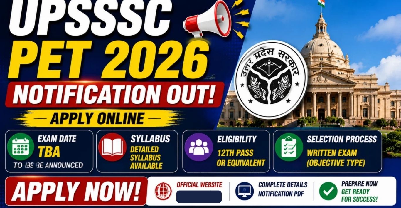 UPSSSC PET 2026 Online Form Apply Online & Eligibility