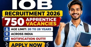 IOB Apprentice Result 2026 – 750 Posts
