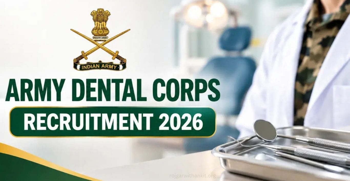 Indian Army Dental Corps Recruitment 2026 Apply Online for 37 Posts