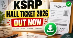 KEA KSRP Hall Ticket 2026 Download Admit Card