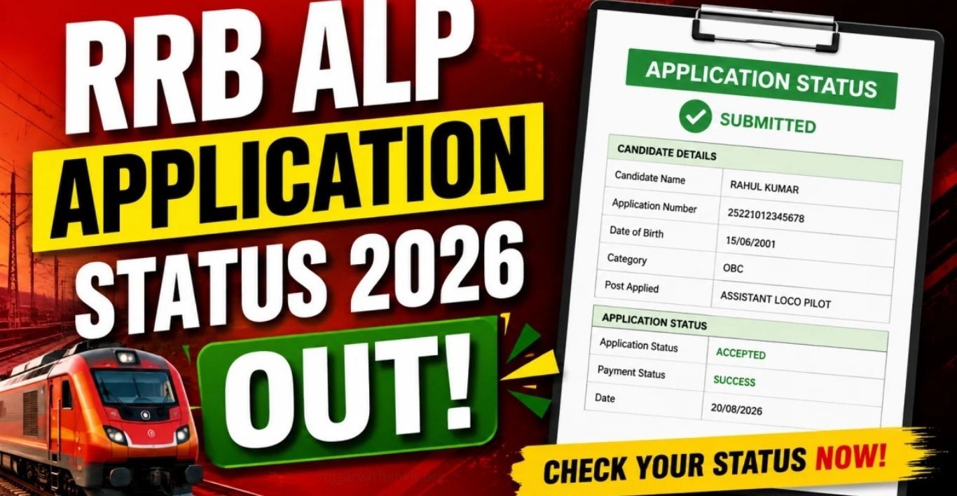 RRB Application Status 2026 Step-by-Step Guide