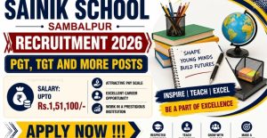 Sainik School Sambalpur PGT Result 2026