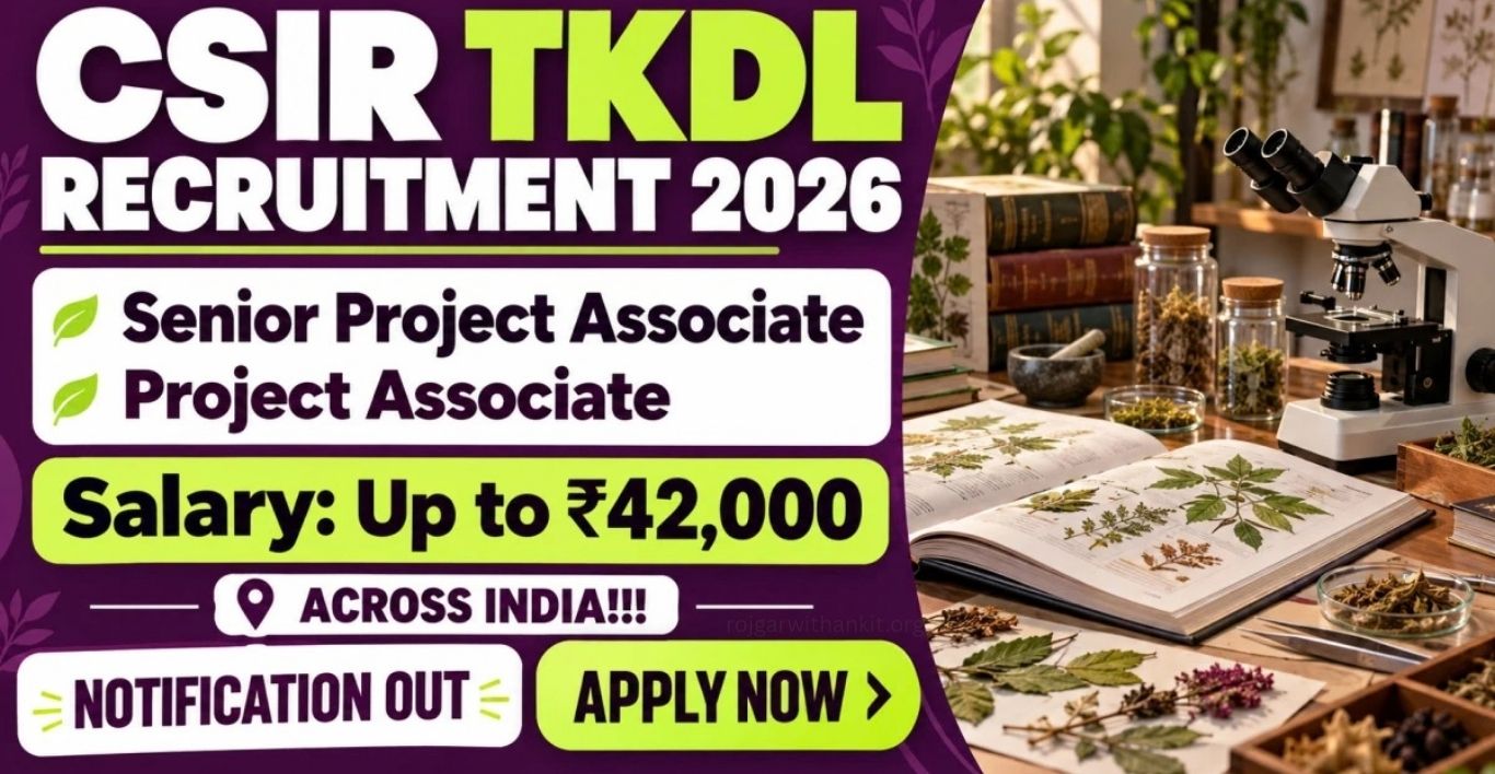 CSIR TKDL Recruitment 2026 Apply Online for 50 Posts